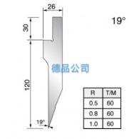 19°直刀上模