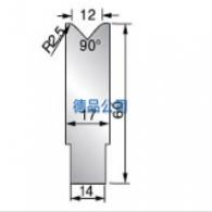 90°-14單V折彎模